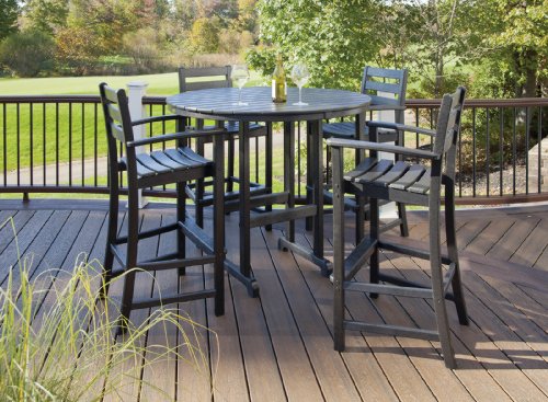 TREX Monterey Bay 5-Piece Bar Set Charcoal Black