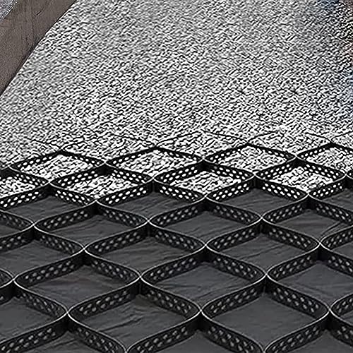 ZoyrA 6x10m Geogrid for Road and Garden Edging H-10cm