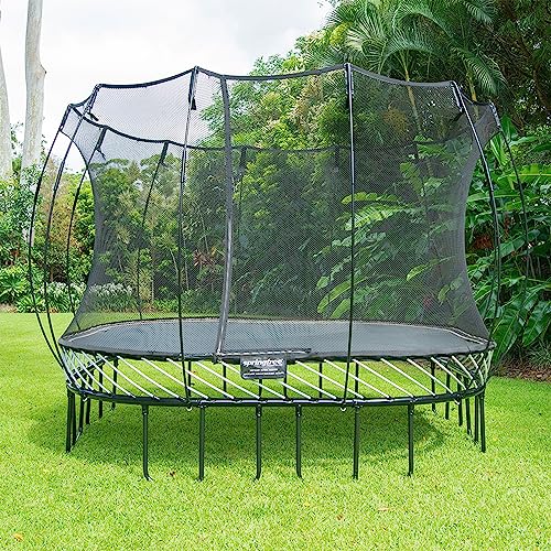Springfree Large Square Trampoline 11ft x 11ft with FlexrHoop Bundle