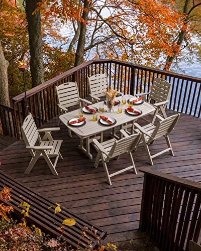 Polywood Nautical 7-Piece Dining Set Teak
