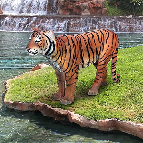 Design Toscano Powerful Pounce Sumatran Tiger Statue Full Color