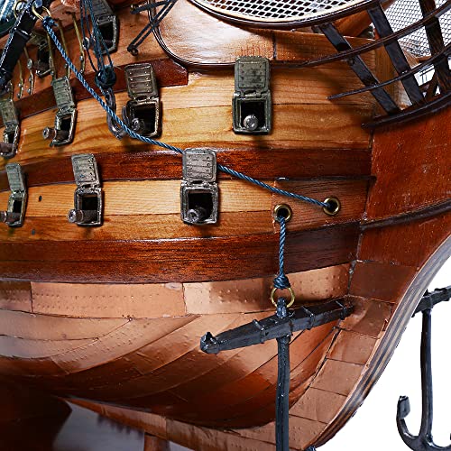 Old Modern Handicrafts HMS Victory Copper Bottom Model Red