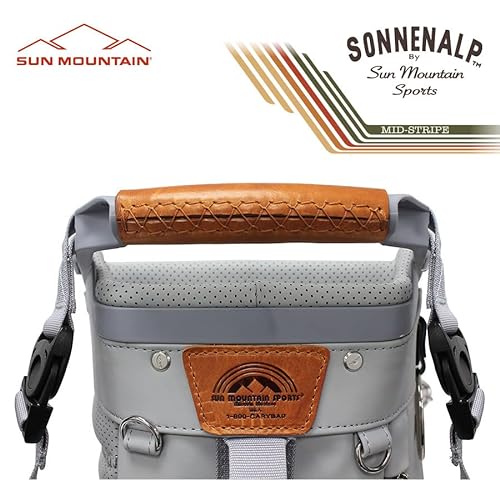 Sun Mountain 2023 Mid Stripe Golf Stand Bag White-Cadet-Brick