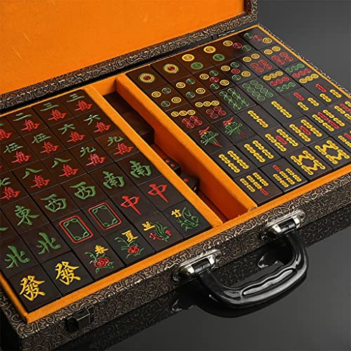 SHATONG Chinese Mahjong Set 144 Tiles with Dice