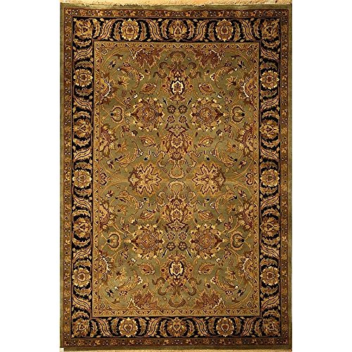 Safavieh Dynasty Collection Hand-Knotted Traditional Oriental Area Rug 6' x 9' Green/Black