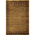 Safavieh Dynasty Collection Hand-Knotted Traditional Oriental Area Rug 6' x 9' Green/Black