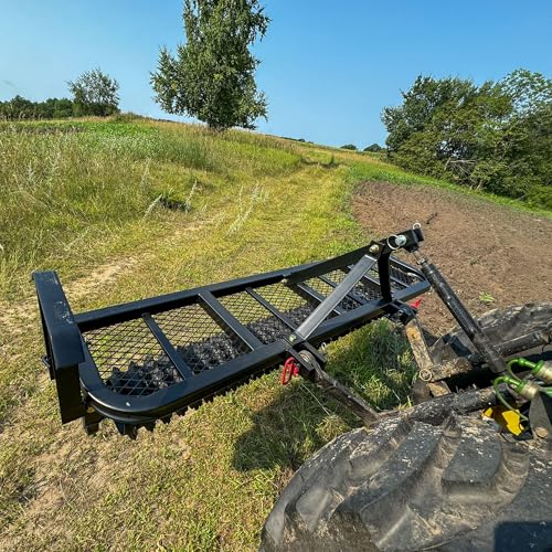 Field Tuff 5' 3 Point Cultipacker with 26 Cast Iron Wheels, 60" Working Width, Black