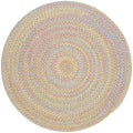 RRI Home Decor Sandbox Sand Beige Multi 10' Round Rug Brown