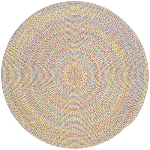 RRI Home Decor Sandbox Sand Beige Multi 10' Round Rug Brown