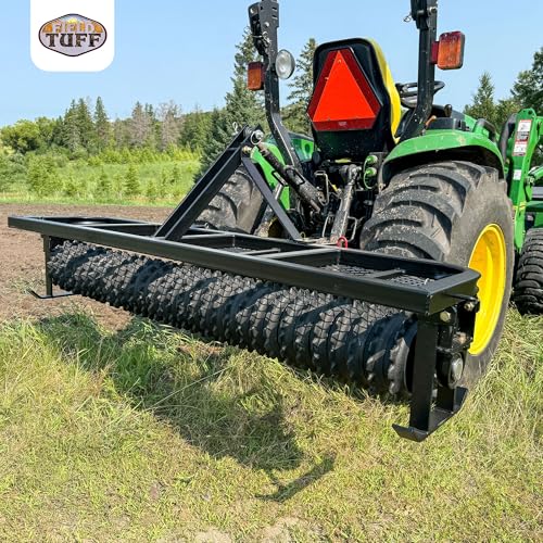Field Tuff 5' 3 Point Cultipacker with 26 Cast Iron Wheels, 60" Working Width, Black