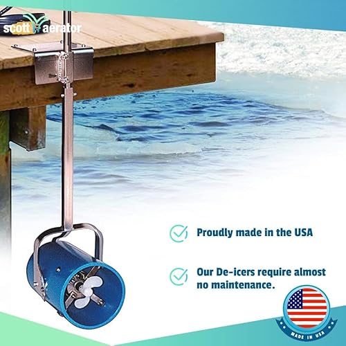 Scott Aerator De-Icer for Lakes & Ponds 1/3 HP 230V Stainless Steel Dock Mount