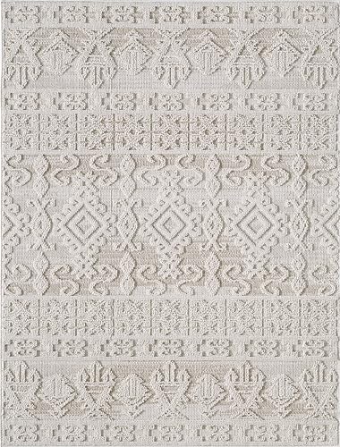 NEW HOME Prestige Natural Textured Indoor/Outdoor Area Rug Natural