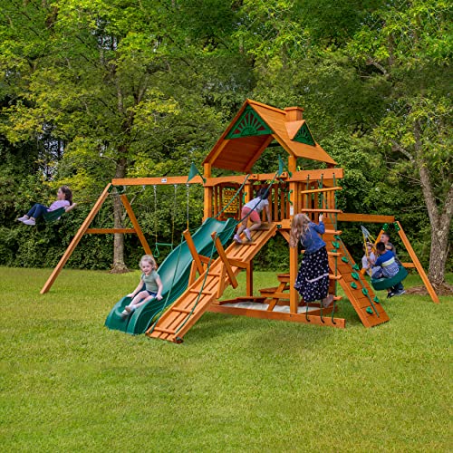 Gorilla Playsets Frontier Wood Swing Set Cedar