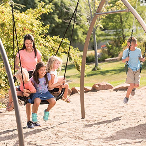 Lifetime Adventure Tower Swing Set with Spider Swing Earthtone