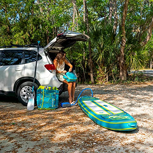 iROCKER All-Around Inflatable Stand Up Paddle Board Ultra Series Aqua/Peach