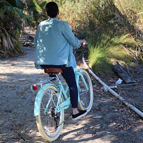 sixthreezero A/O Frida Women's Bicycle 7-Speed Step-Through Touring Hybrid Bike Mint Green