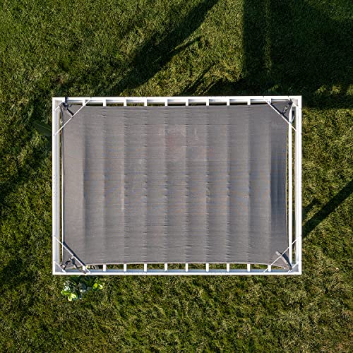 Backyard Discovery Windham 14' x 10' Galvanized Steel Pergola Kit with Shade Sail Canopy White