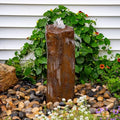 Aquascape 24 Inch Faux Basalt Column Kit Outdoor Fountain Brown