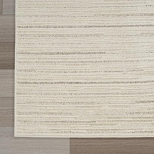 Nourison Andes Scandinavian Area Rug 7'10" x 9'10" Ivory Grey