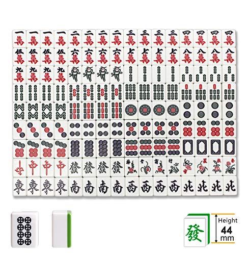 usamjtable Automatic Mahjong Table Ultra-Thin Folding Gray with 44mm No-Numbers Tiles