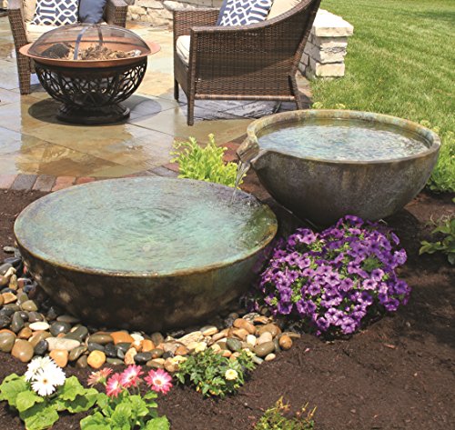 Aquascape Spillway Bowl and Basin Fountain Kit Patina