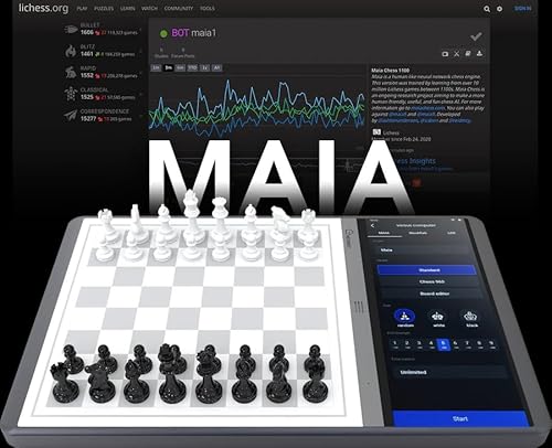 Chessnut Evo Smart AI Chessboard with Maia Engine and Full Piece Recognition