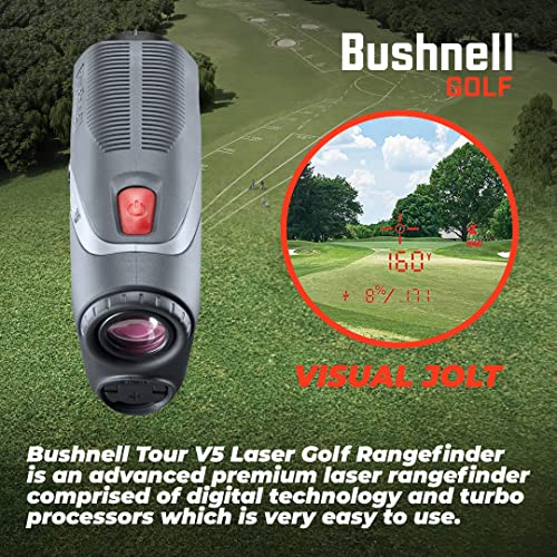 Wearable4U Bushnell Tour V5 Patriot Pack Laser Golf Rangefinder +Extra Battery