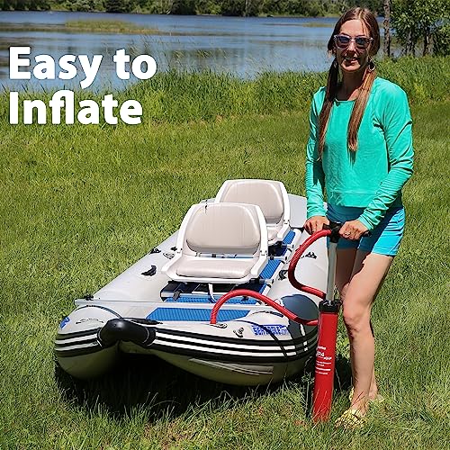 Sea Eagle 437PS PaddleSki Inflatable Catamaran Boat Blue/White