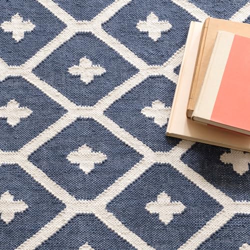 Dash & Albert Elizabeth Indoor/Outdoor Area Rug 9' x 12' Navy