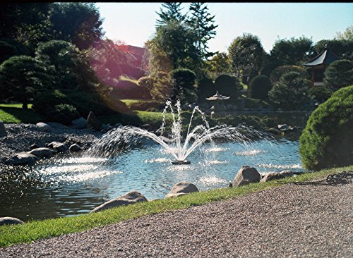 Kasco 3/4HP J Series Aerating Pond Fountain with LED Lighting Red/Blue/Green