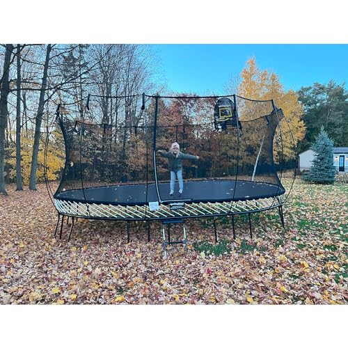 Springfree Jumbo Oval Trampoline 12x19 ft Black