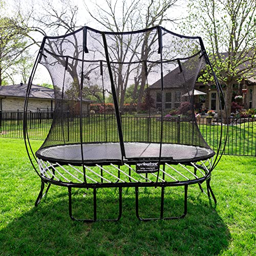 Springfree Compact Oval Trampoline 6x9 ft Black