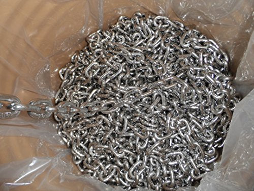 MarineNow Stainless Steel Anchor Chain 316 1/4" DIN 766 BBB 150 ft