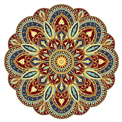 Custom Mosaics, Inc. Sublime Earth Mandala Porcelain Swimming Pool Mosaic