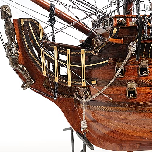 Old Modern Handicrafts Royal Louis Ship Model Natural Wood