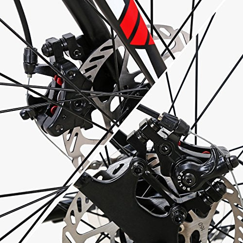 EUROBIKE Road Bike TSM 21-Speed Dual Disc Brake 700C Adult Bike 54CM Frame 3-Spoke Wheels Bicycle 54CM-SPOKE