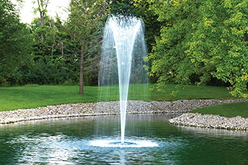 Airmax EcoSeries 1/2 HP Fountain with 100' PolyFlex Cord, 3 Patterns & Control Panel Stainless Steel