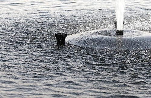 Fawn Lake Fountains Pond Fountain with 1/2 HP Pump, 7 Patterns, 100ft Cord Black
