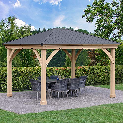 Yardistry 11 x 13 Meridian Gazebo Graphite