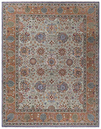Safavieh Old World Collection Handmade Traditional Oriental Area Rug 8' x 10' Light Green / Gold
