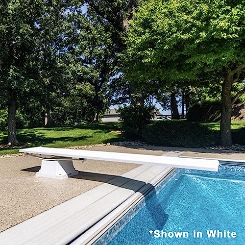 Global Pool Products 8' White Diving Board Replacement for Inground Pools