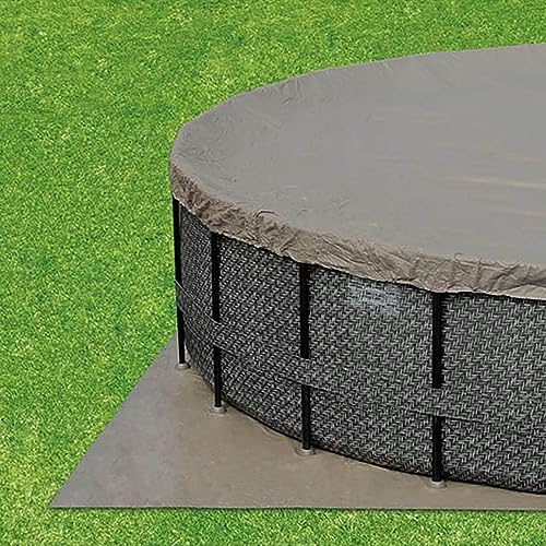Summer Waves 16ft x 48in Above Ground Pool Set with Pump & Accessories Dark Herringbone