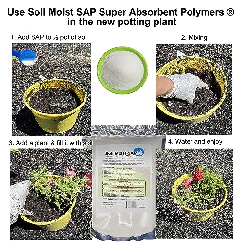 Soil Moist SAP Commercial Agriculture Grade Potassium Polymer 45 LB White
