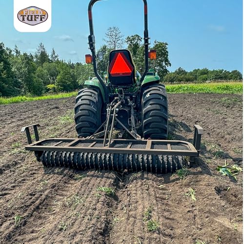 Field Tuff 5' 3 Point Cultipacker with 26 Cast Iron Wheels, 60" Working Width, Black