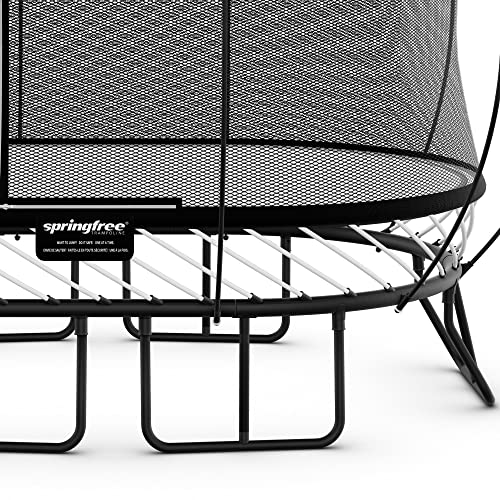 Springfree Compact Oval Trampoline 6x9 ft Black