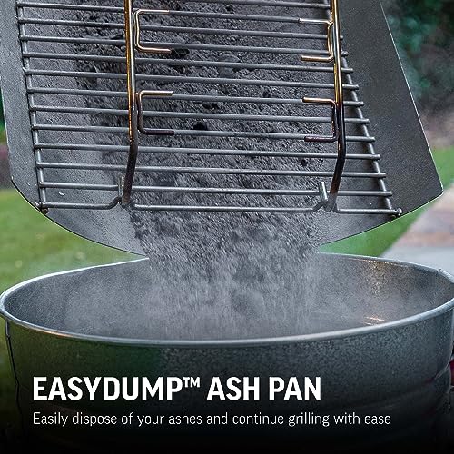 Char-Griller Grand Champ Charcoal Offset Grill and Smoker, Heavy Duty Steel, Black