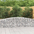 Arched Gabion Baskets 3 pcs Galvanized Iron Plant Pots for Outdoor and Indoor Gardening White Black Other