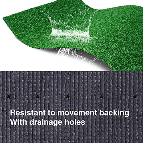 WarmShe Synthetic Artificial Grass Turf 0.4" Green 6FTx76FT Indoor Outdoor Rug