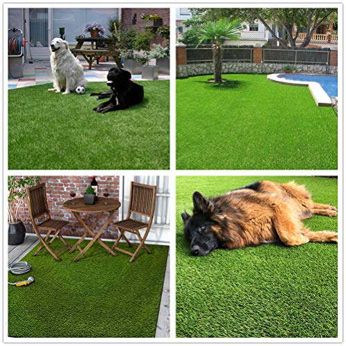 Conscience Trading Artificial Grass 0.8" 12 Ft Customized Size Synthetic Lawn Rug