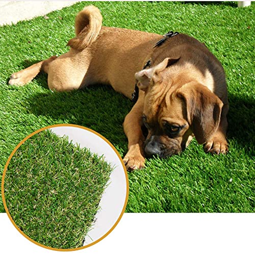 Griclner Artificial Grass Lawn Turf 0.8inch Green 14FTx32FT